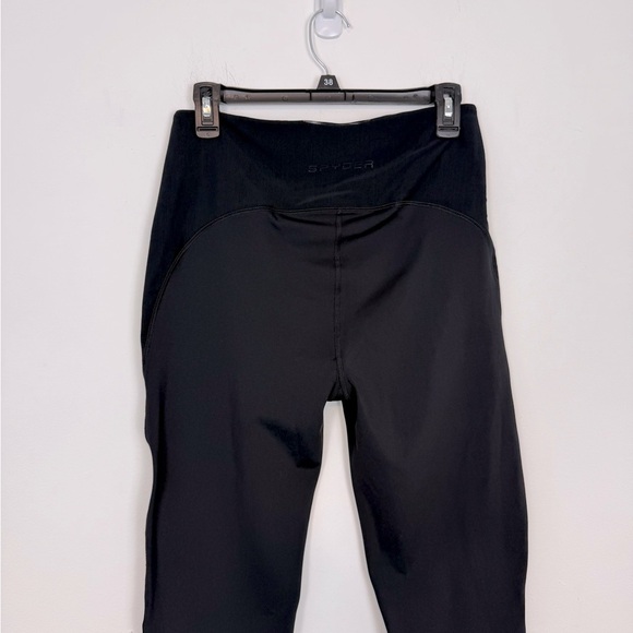 SPYDER High Waist Mesh back Support Crop Legging. Black. Size Large. NWT. - Picture 9 of 12